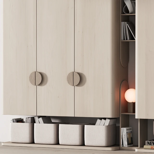 440 furniture for children 04 cupboard with toys and decor in 3 colors — Descargar