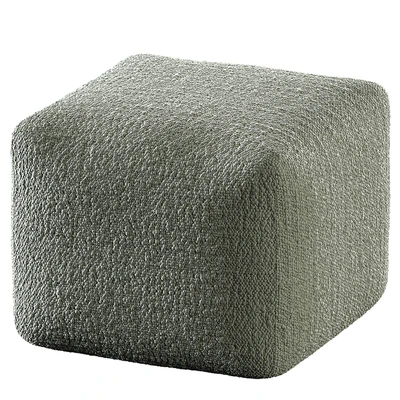 Boucle Ivory White Pouf CB2 — Ver 4