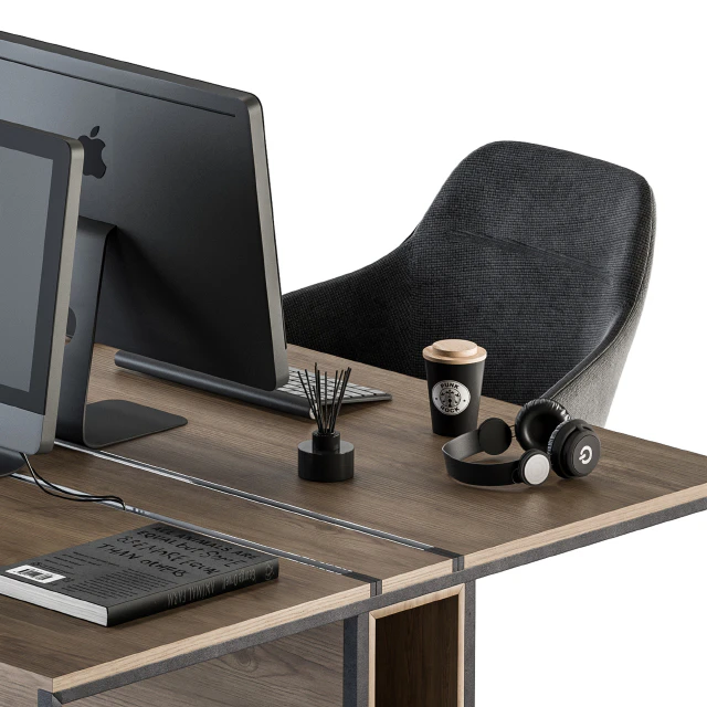 Office Furniture - employee Set 26 — Descargar