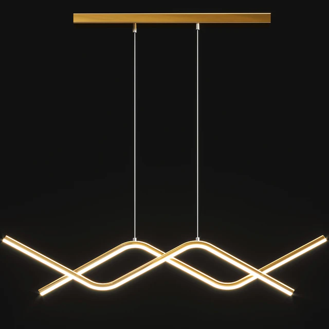 Zigzag Shaped Metal Hanging Lamp — Descargar