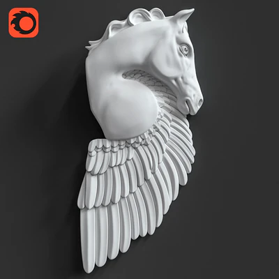 Pegasus Horse Wall Sculpture — Вид 1