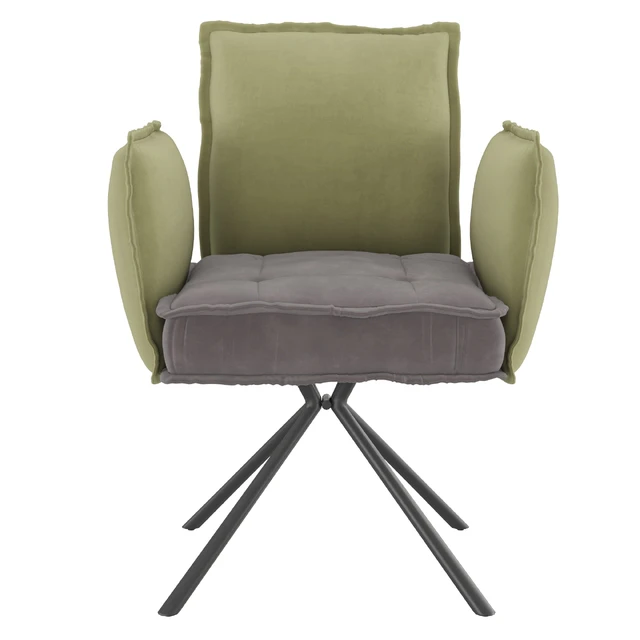 Homary-Modern Upholstered Velvet Accent Chair Soft Chair in Carbon Steel Legs — Скачать