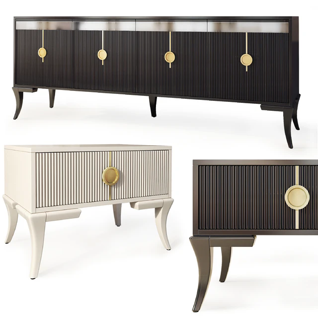 Комод  и тумба прикроватная Keops. Nightstand, sideboard by Medusa Home — Скачать