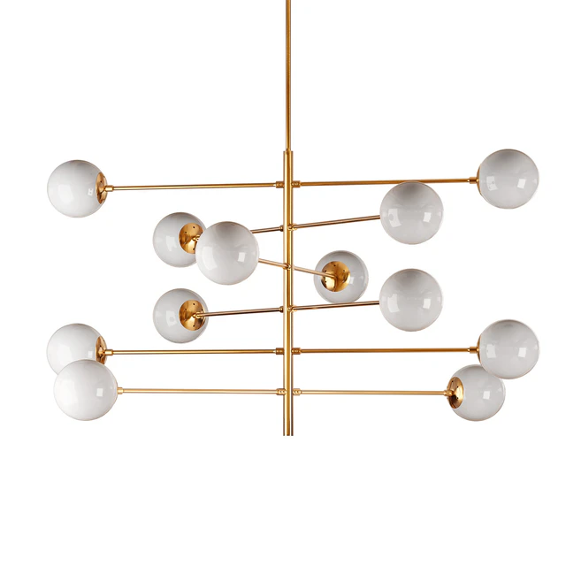 Brass globe chandelier eichholtz tortora — Descargar