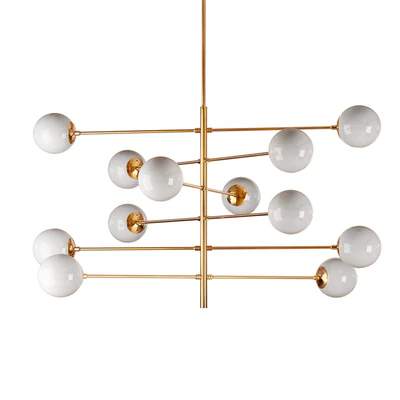 Brass globe chandelier eichholtz tortora — Ver 3