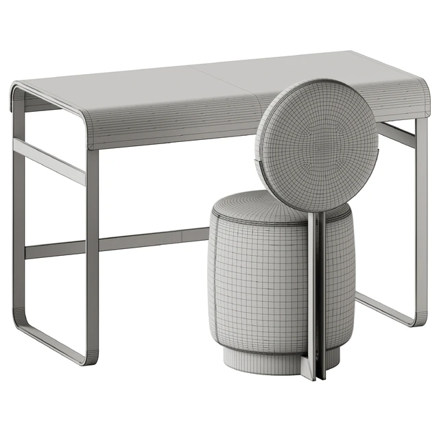 Alphabet Desk and Beauty Swivel Chair by Saba Italia — Скачать