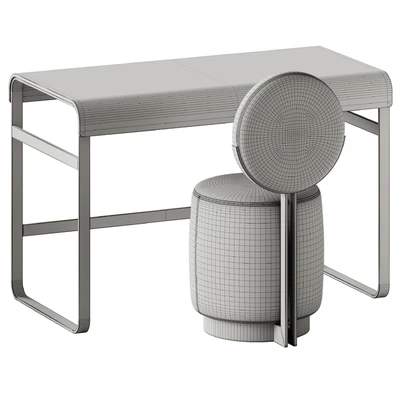 Alphabet Desk and Beauty Swivel Chair by Saba Italia — Вид 6