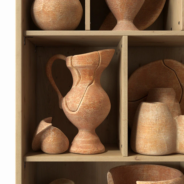 Dishes old clay splinter decor n1 / Старая обломочная посуда из глины — Скачать