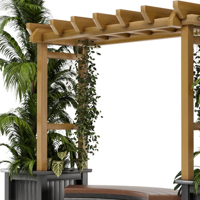 Outdoor Plants on Pergola - Garden Set 138 — Вид 4