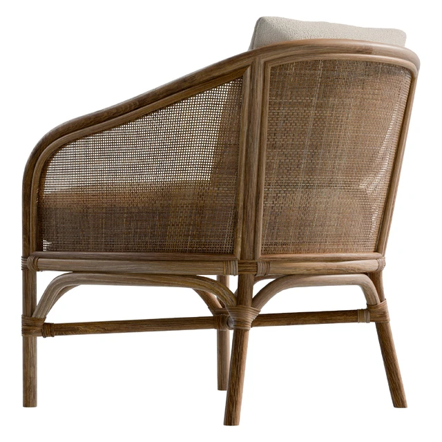 Captiva Rattan Upholstered Accent Chair — Descargar