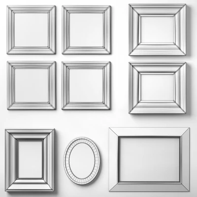 Set of 9 paintings in classical style — Ver 2