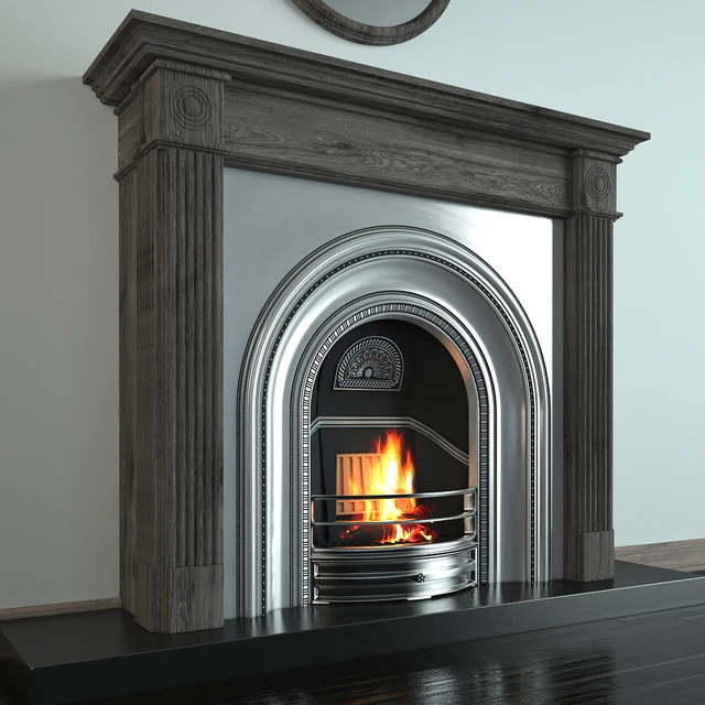 Cast iron fireplace Stovax - DECORATIVE ARCHED — Descargar