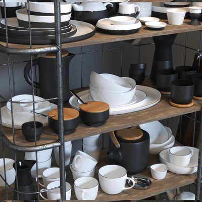 RH CIRCA 1900 and kitchen set — Ver 3