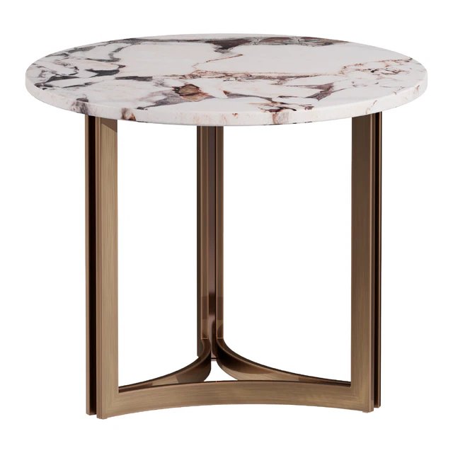 Round marble coffee table — Descargar