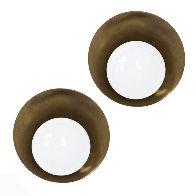 Brass Wall Lights "Concha" by Gallery L7 — Descargar