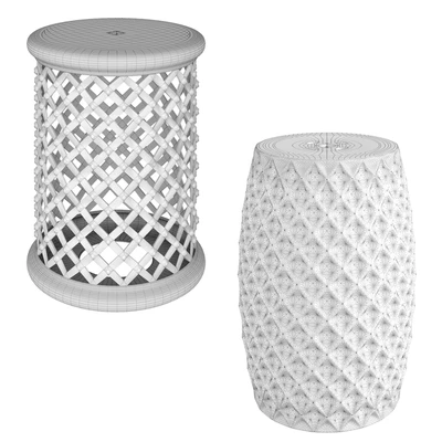 Set 2 of ceramic stools — Ver 2