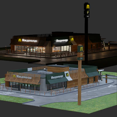 Typical McDonald's Restaurant — Ver 1