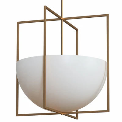 Royce 2 Light 18 inch Antique Brass Pendant Ceiling Light — Вид 4