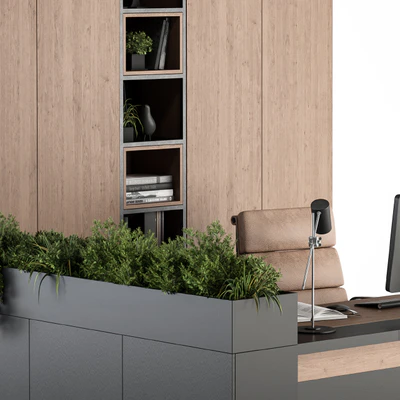 Office Furniture L Type wardrobe - Manager Set 32 — Вид 5