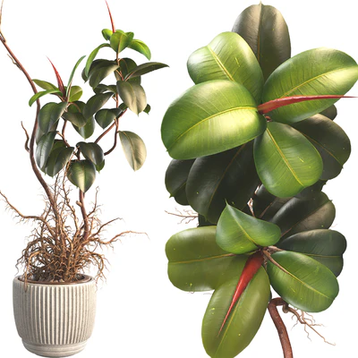 Bonsai Jungle Ficus Elastica Rubber Tree 339 — Ver 4