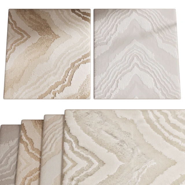 Set of 4 in 1 carpets based on Dedar Milano fabric — Descargar