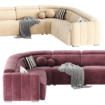 Aldo Fabric Sectional Sofa — Вид 3