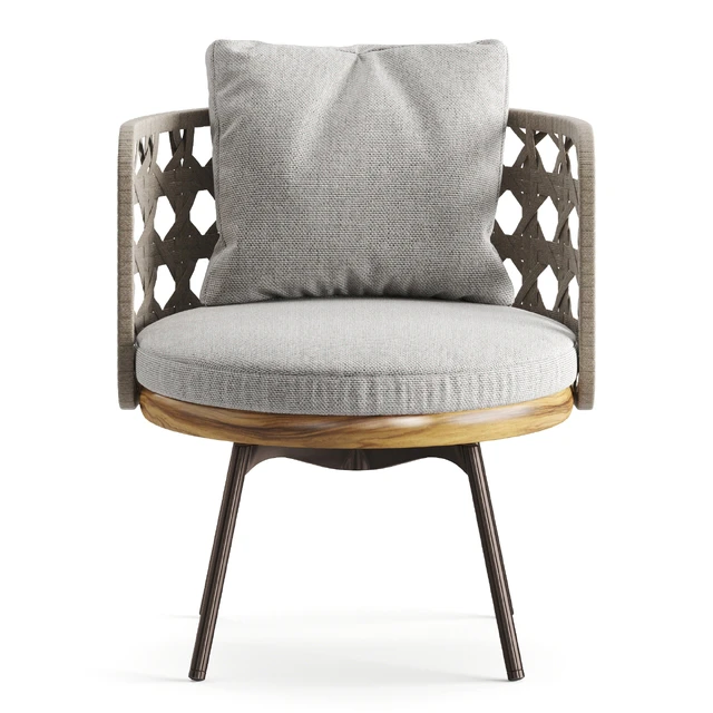 Minotti Torii Nest Lounge Little Armchair — Скачать