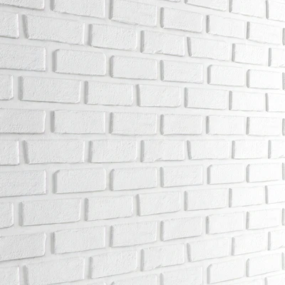 White brick. Set of 2 pieces. Masonry, brick, white, bleached, set, decorative, panel, wall — Ver 3
