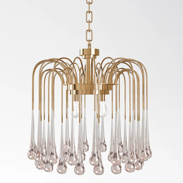 Beveled Murano Glass Teardrop Chandelier — Descargar