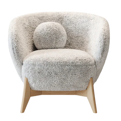 Armchair Tilar Cozy White — Ver 4