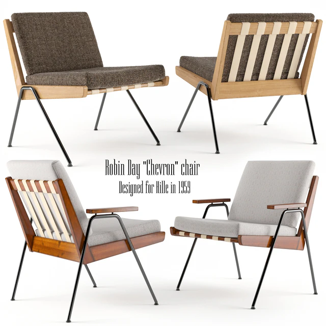 ROBIN DAY CHEVRON CHAIR HILLE 1959 — Скачать