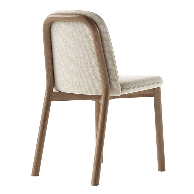 Julie upholstered ash wood chair — Скачать