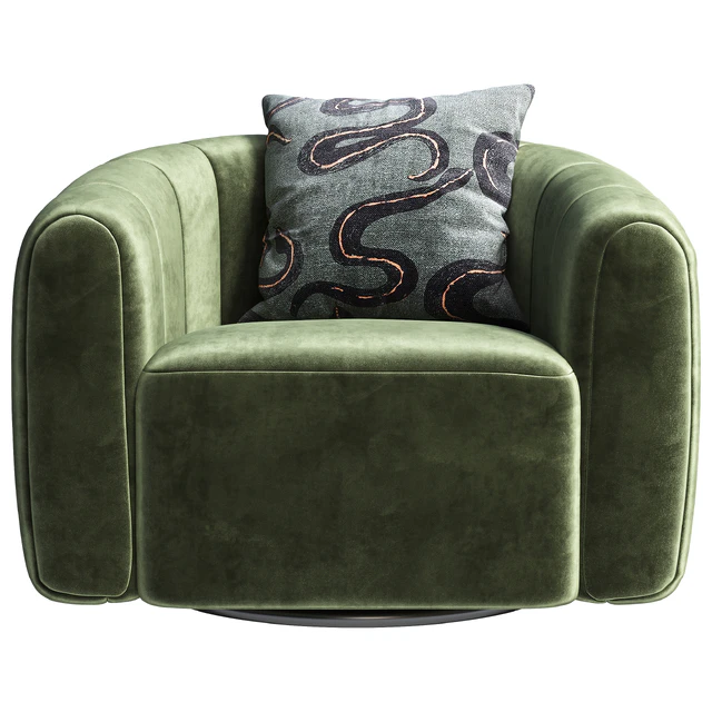 Swivel armchair CB2 Fitz — Скачать