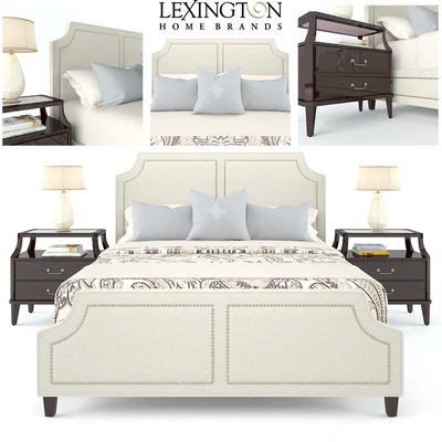 KENSINGTON PLACE CHADWICK UPHOLSTERED BED (LEXINGTON HOME BRANDS) — Ver 1