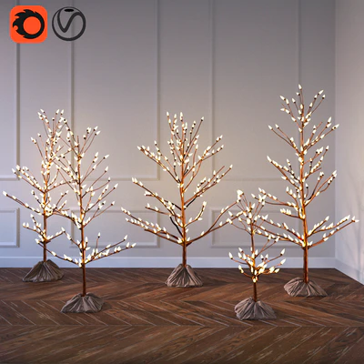 Decorative Christmas trees — Ver 1