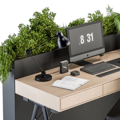 Office Furniture - employee Set 24 — Вид 3