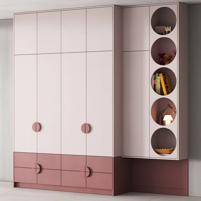 199 furniture for children 01 rack with round holes 01 — Descargar