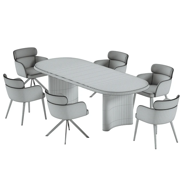 LAY armchair & ALTURA Dining Table — Скачать