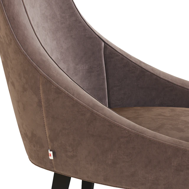 Chair Black Mode Velvet Gray — Descargar
