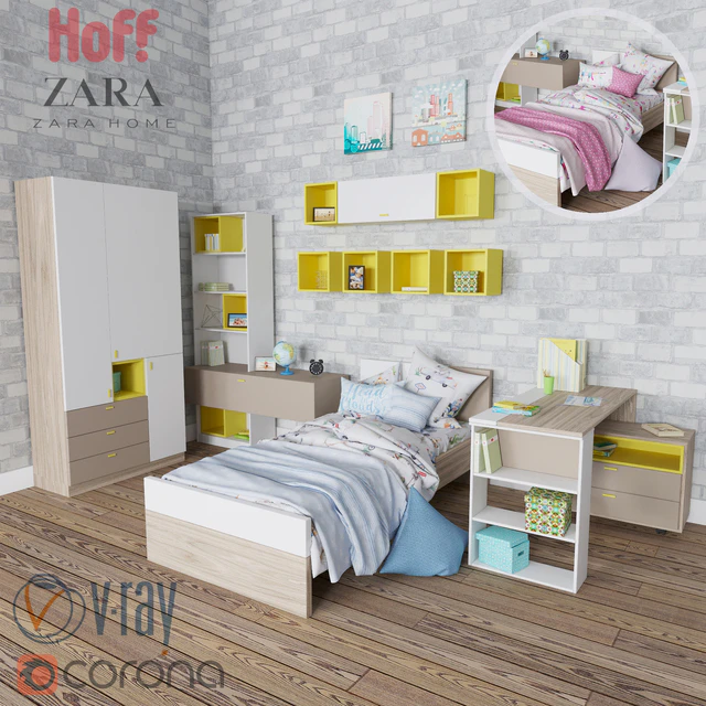 Set for children Hoff Fusion bedding Zara Home for boys and girls — Descargar