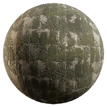 mossy brick floor 002 — Скачать