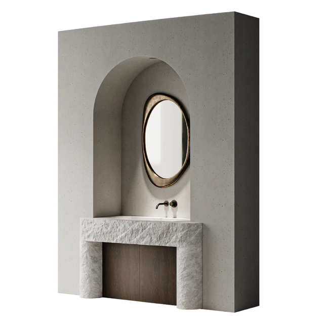 Natural stone washbasin 02 — Descargar