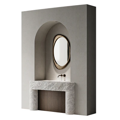 Natural stone washbasin 02 — Ver 2