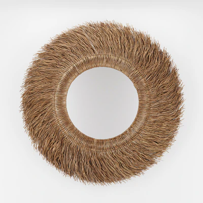 Loully rattan and sisal mirror — Ver 1