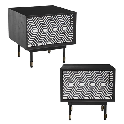 Bedside cabinets with LoftConсept inlay — Ver 3