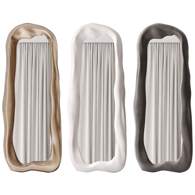 Large mirrors in sculptural ceramic frames by O.Garikova — Descargar