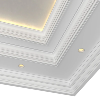 Art Deco coffered illuminated ceiling.Modern coffered illuminated ceiling — Ver 3