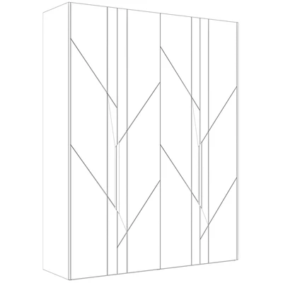 Wardrobe in a modern minimalist style 119 — Ver 4
