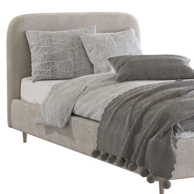Contemporary bed 209 — Ver 5