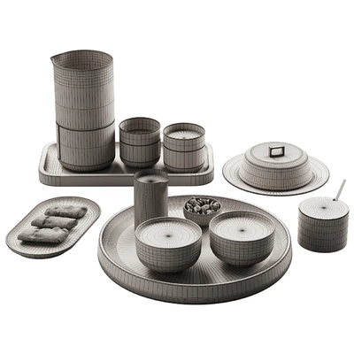 432 eat and drinks decor set 10 coffee & water carafe kit serving 01 — Вид 5